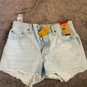 High waisted Levi 501 shorts